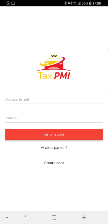 Aplicatie Mobile Android & iOS pentru comenzi taxiuri - Taxi PMI